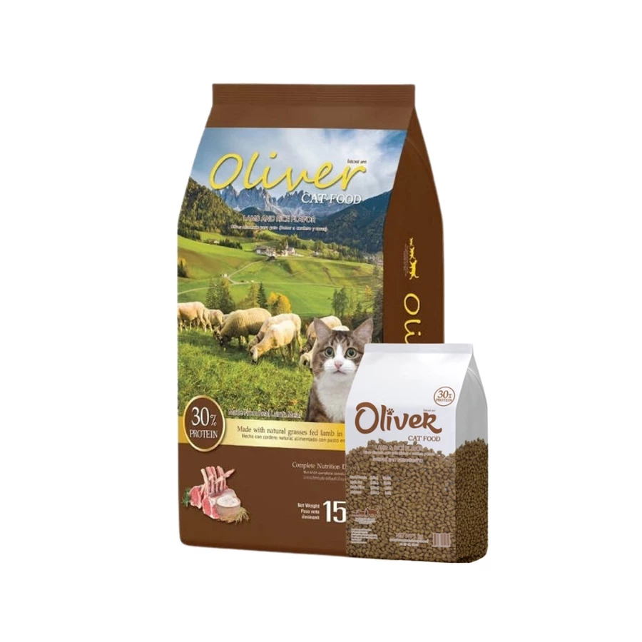 Oliver Cat โอลิเวอร์ อาหารแมวเม็ด ควบคุมความเค็ม ยกกระสอบ 15KG